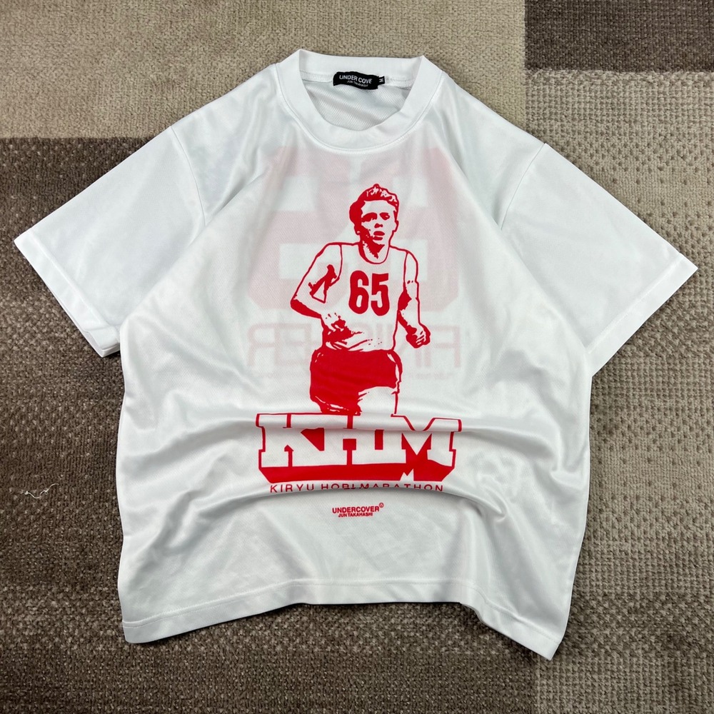 Undercover‎ Jun Takahashi Kiryu Hori Marathon Finisher T-Shirt White Red Mens M